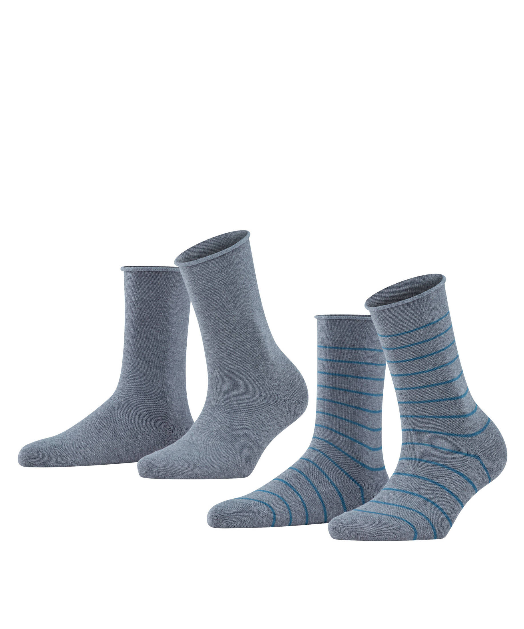 FALKE| Damen Socken Happy Stripe 2-Pack