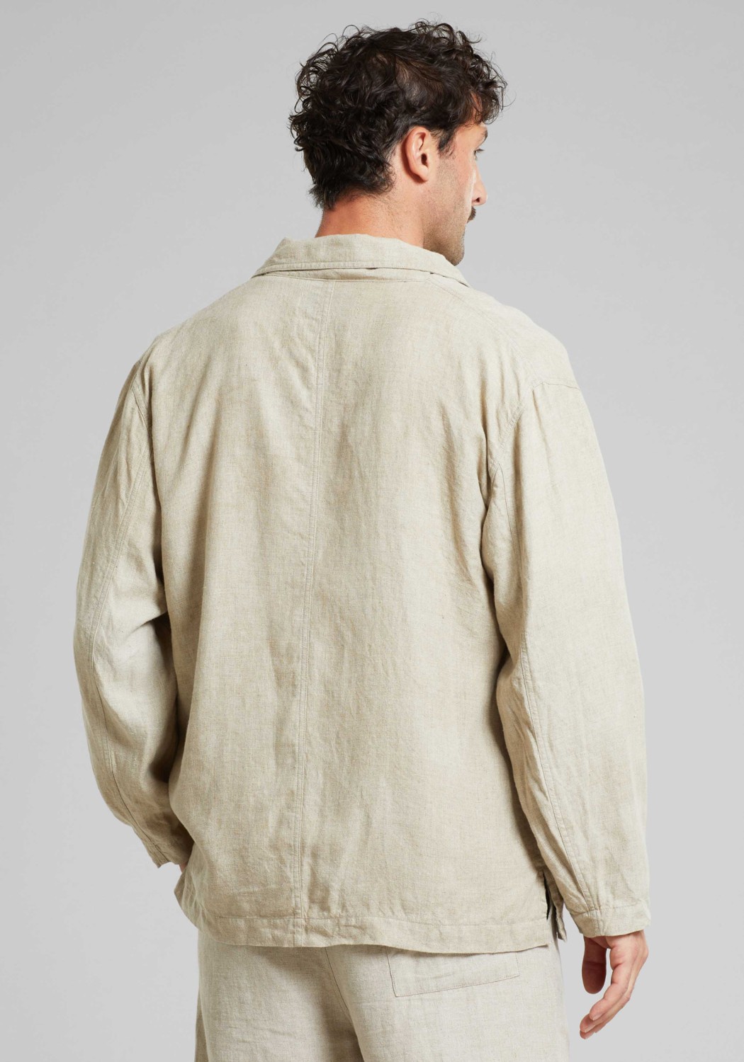 Dedicated Blazer Hornstull Linen Ecru