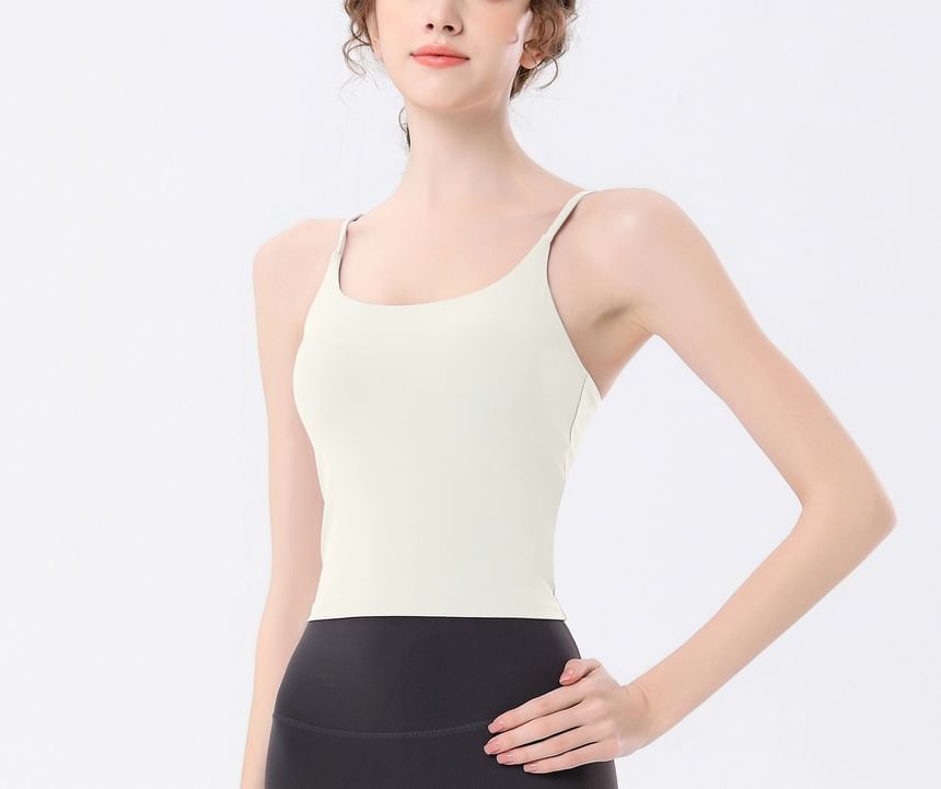Claduodoe - Effen yoga camisole top