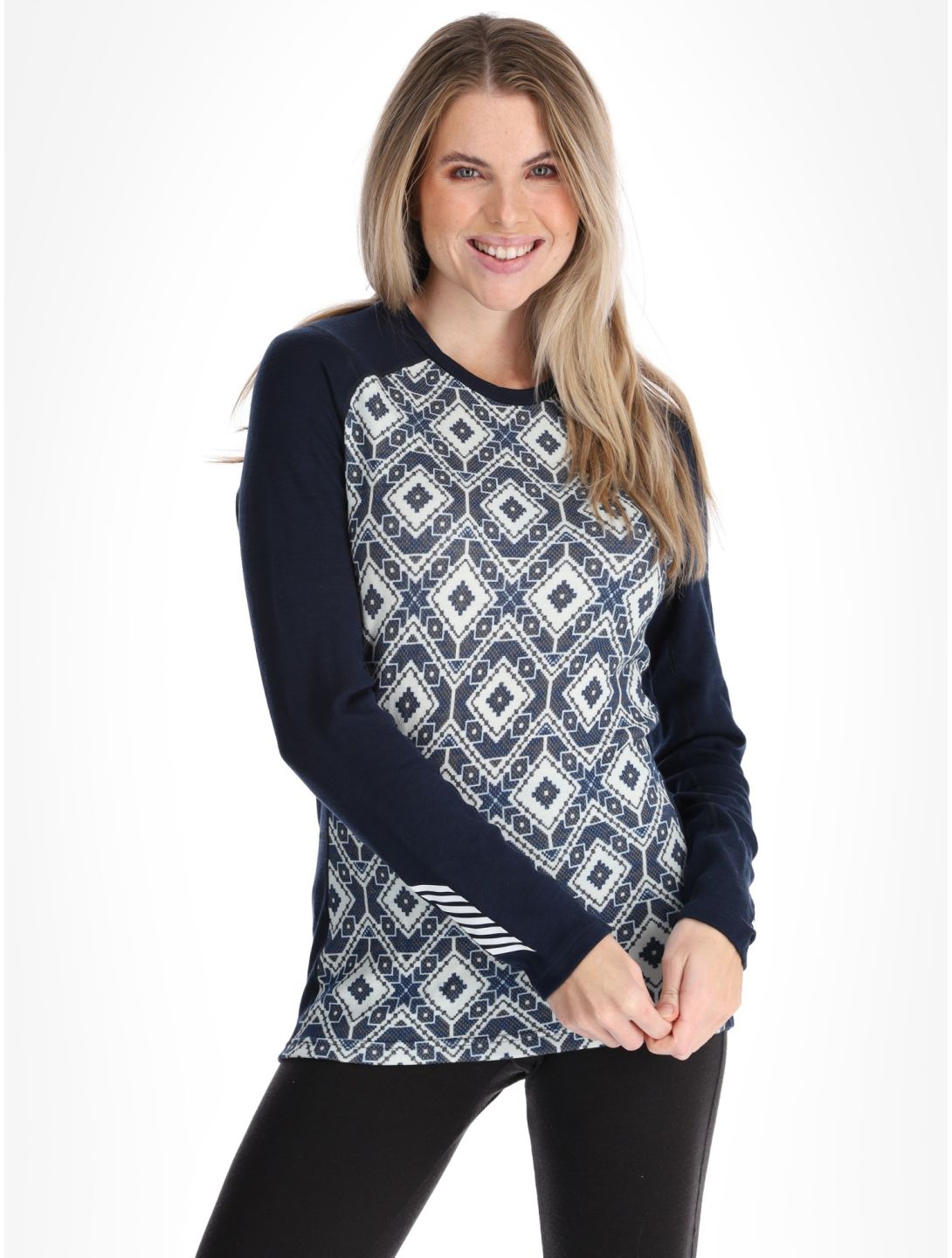 W Lifa Merino Midweight Graphics Crew thermoshirt dames