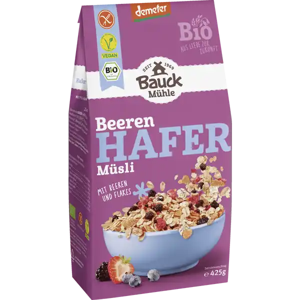 Bio Beeren Hafer Müsli