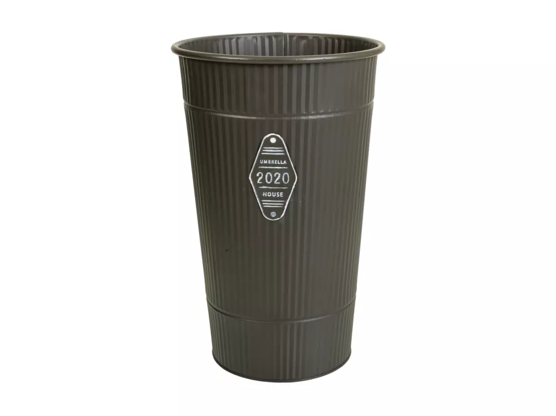 Vase en métal gris 25,5x40h