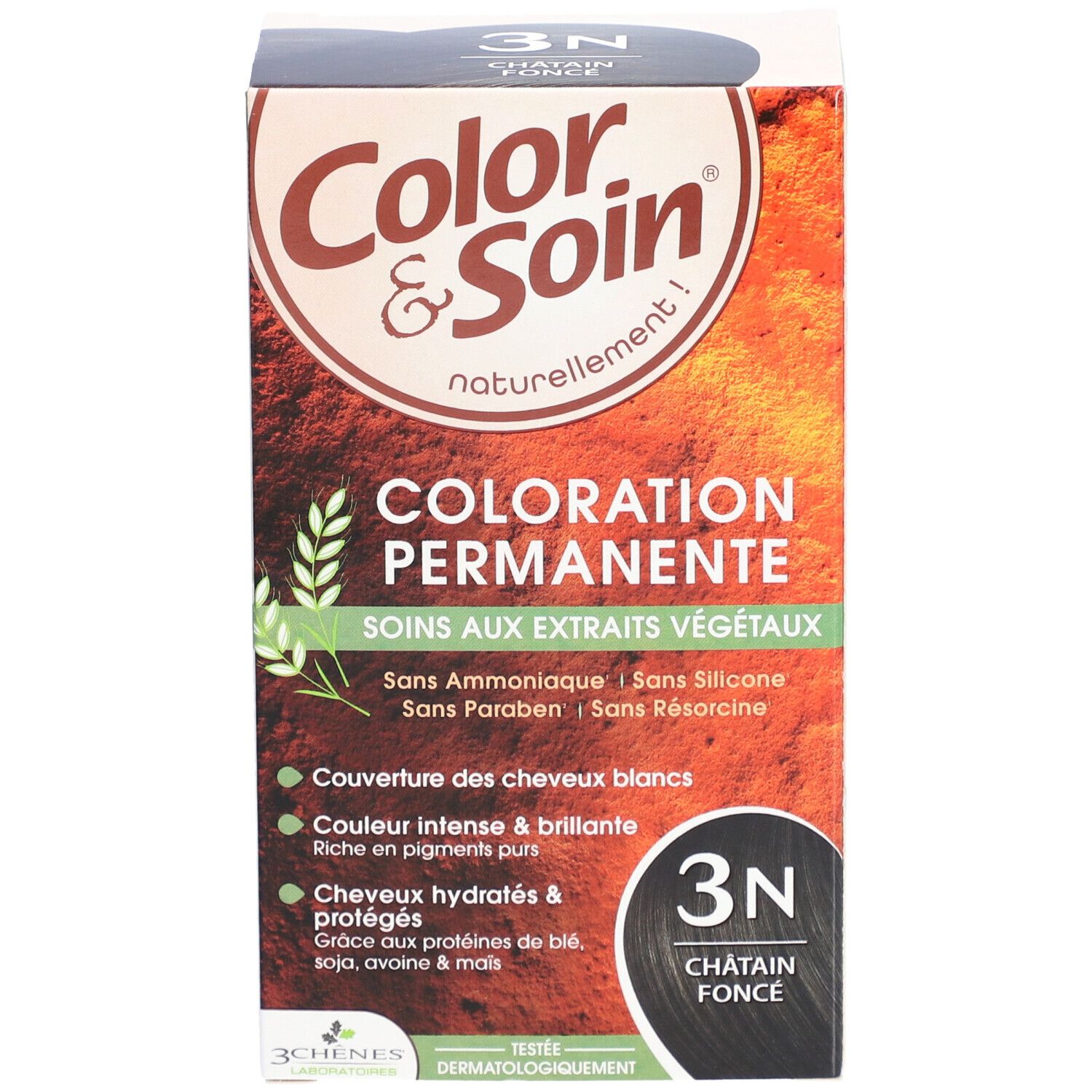 Les 3 Chênes Farbe & Pflege 3N Dunkelkastanie