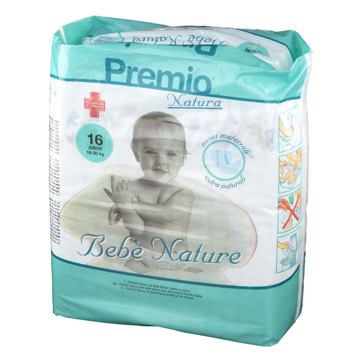 Premio® Natura Windeln 16 Junior 18-30 kg