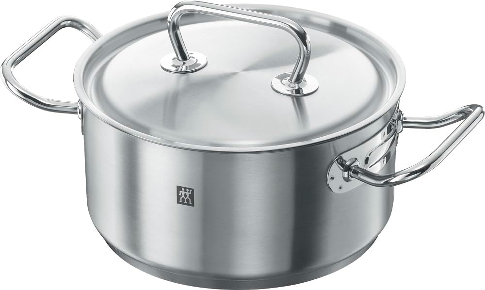 ZWILLING Twin Classic Kochtopf-Set 5-teilig, mit Deckel, Induktionsgeeignet, Unbeschichtet, Edelstahl, Silber