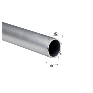 Buis rond aluminium brut 20x2000x1mm