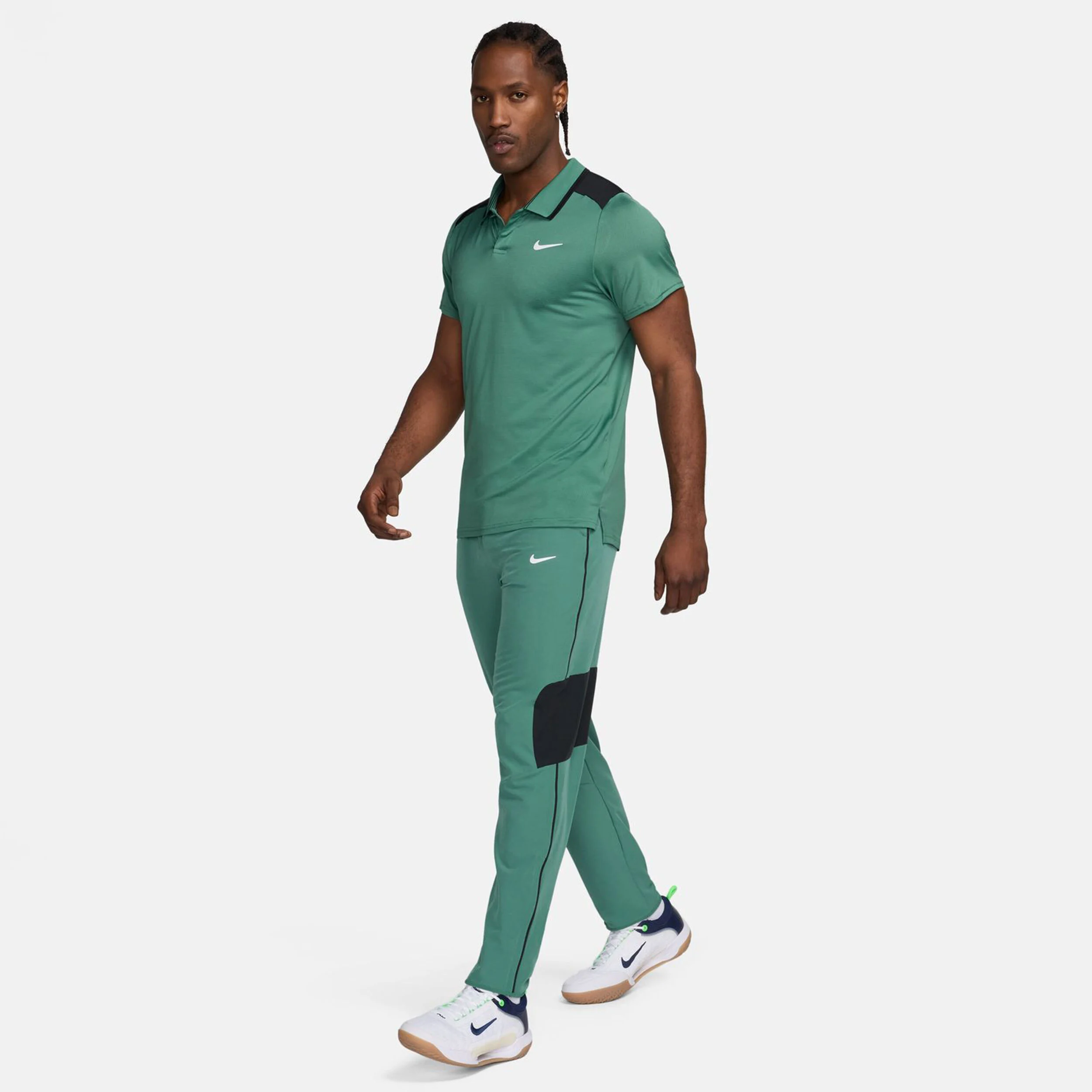 Nike Court Dri-Fit Advantage Pantalon Survêtement Hommes - Vert Foncé , Noir