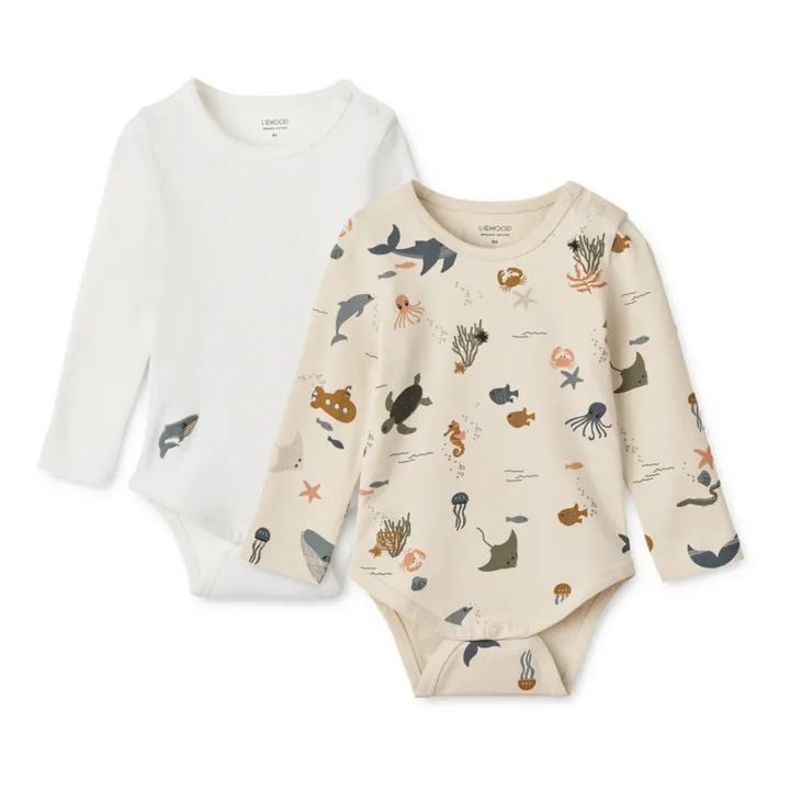 Liewood Lot 2 Bodies Manches Longues Yanni | Blanc