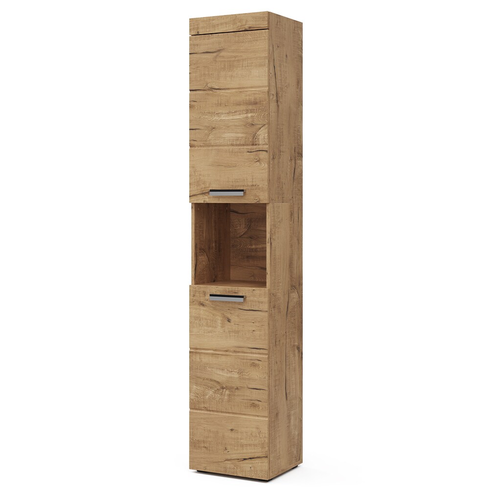 Vicco Hochschrank Badschrank Badezimmerschrank Luna 2 Türen Ablage 5 Fächer