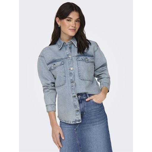 ONLY Mercury Denimjakke, Light Blue Denim, S