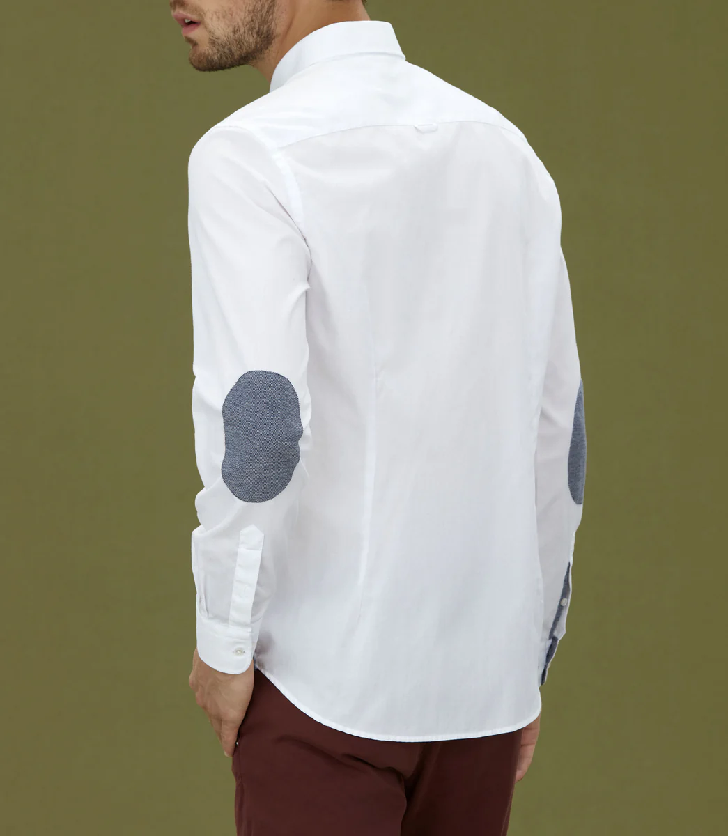 Chemise casual en coton blanc 
