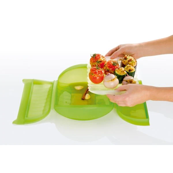 Papillote silicone avec grille 27,5 cm Lékué
