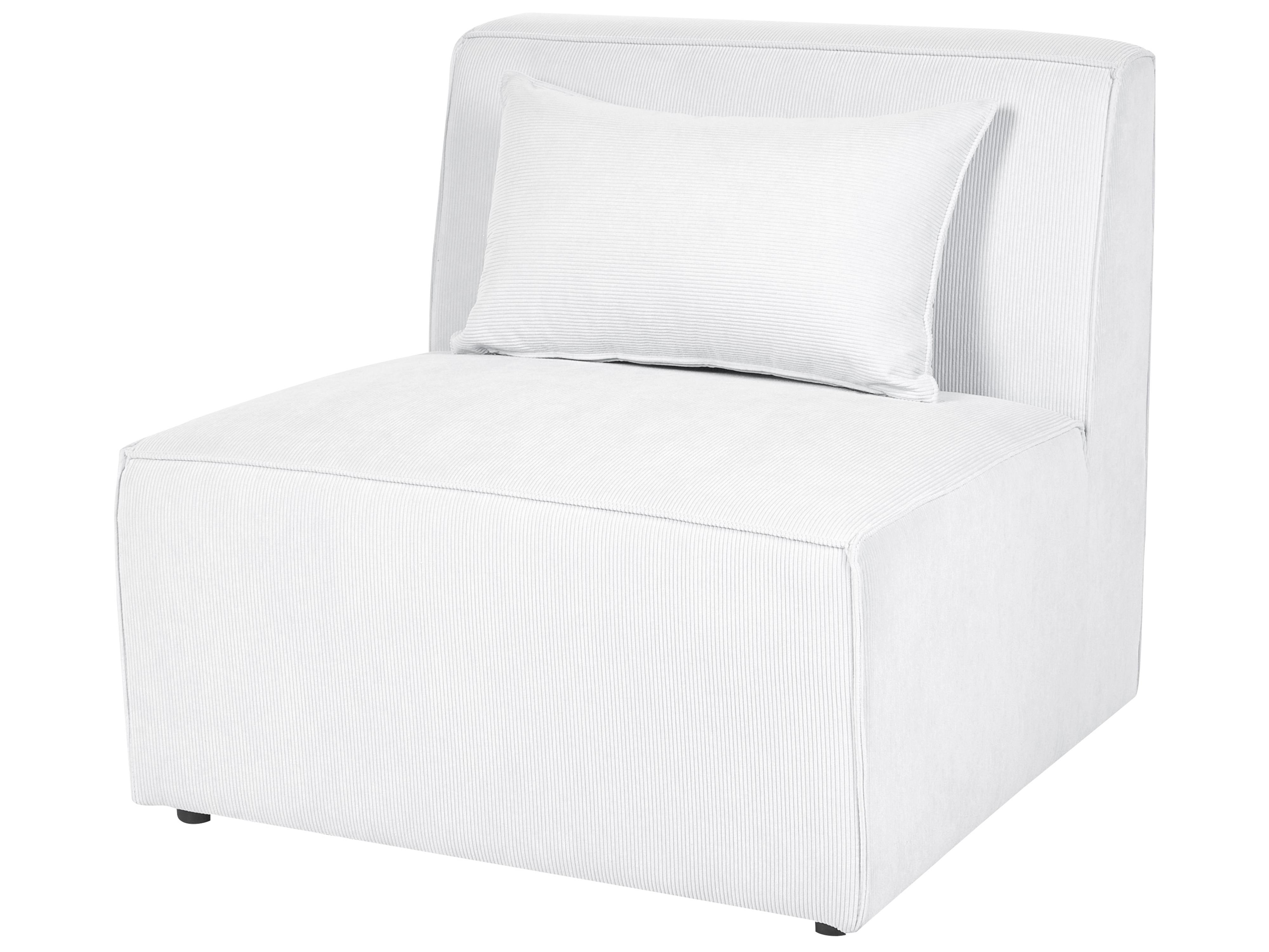 Chaise longue LEMVIG Corduroy Gebroken wit