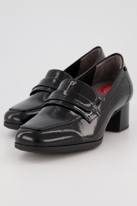 Leder-Pumps, Jana Shoes, Zierspange, Weite H