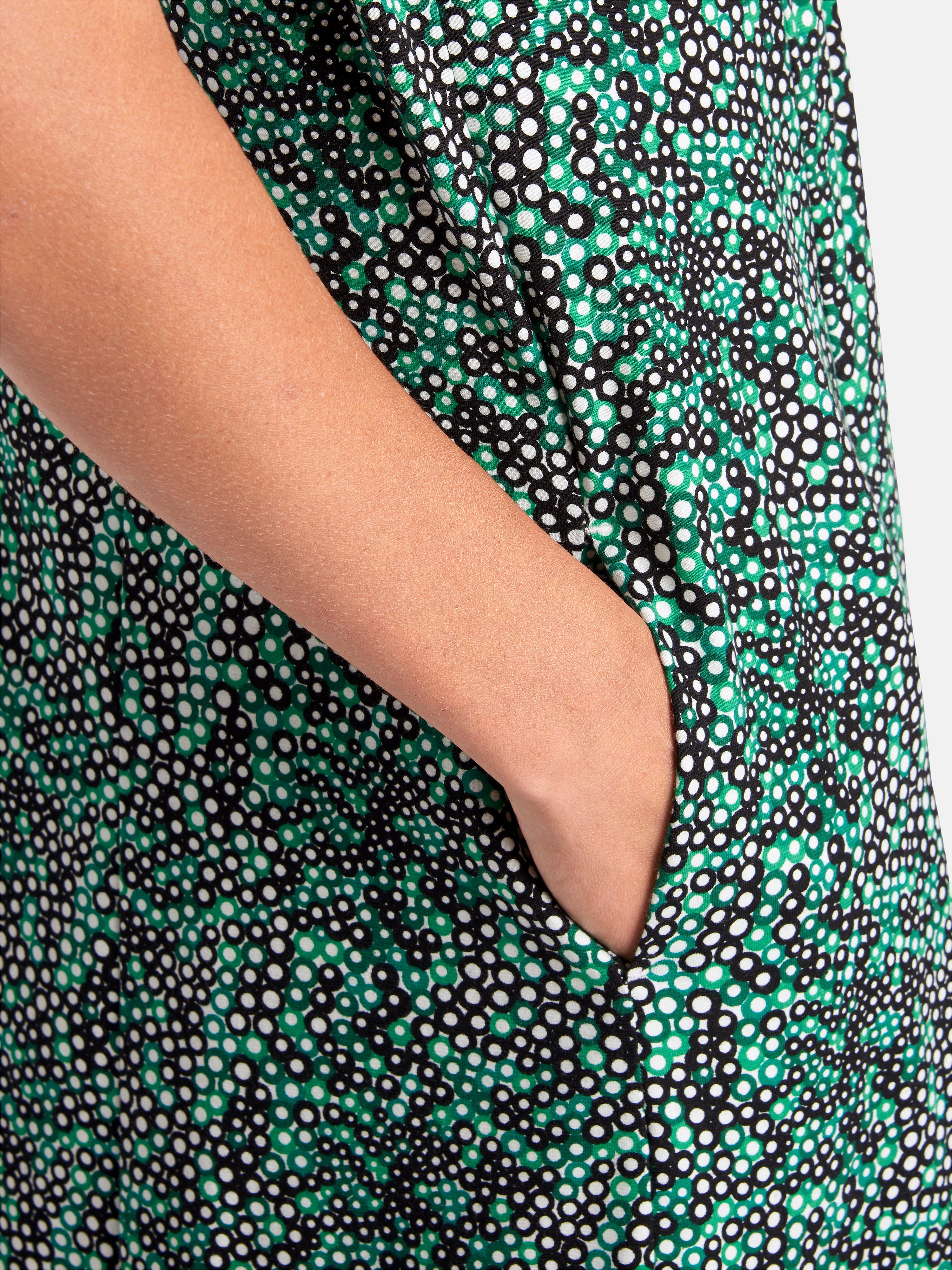 Kleid mit 1/2-Arm aus 100% Baumwolle