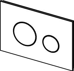 TECE - Loop - Bedieningsplaat - Zwart/Goud - Glas