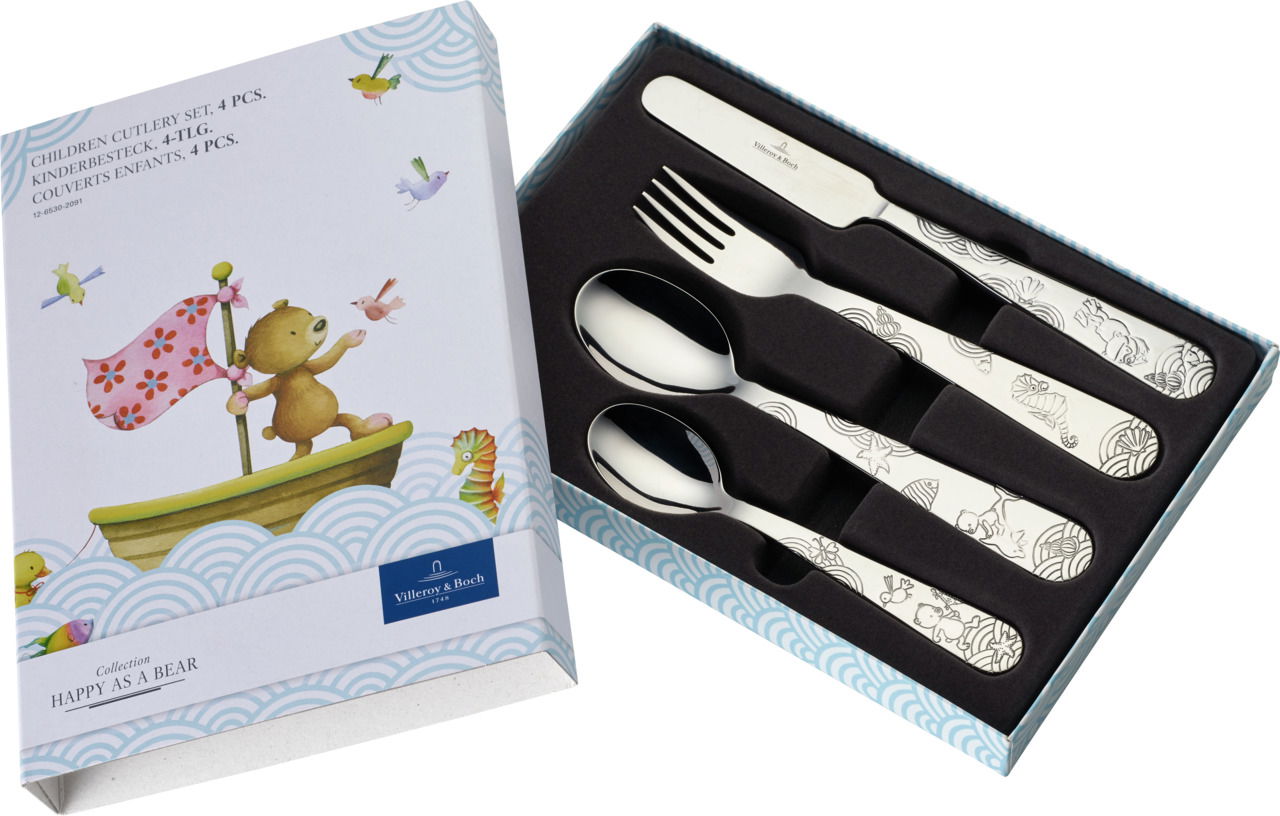 Villeroy & Boch Kinderbesteck 4 tlg. HAPPY AS A BEAR