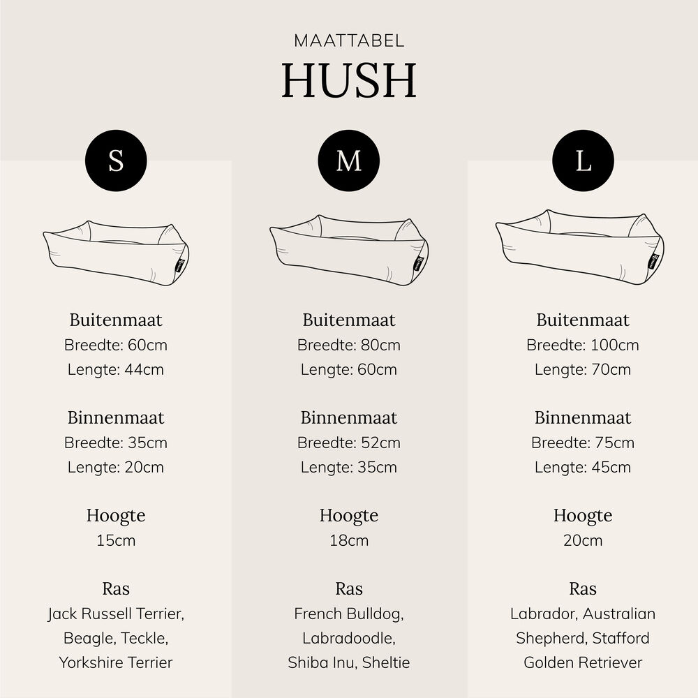 District 70 HUSH - Hondenmand - donkergrijs - 1x70x100 cm - L