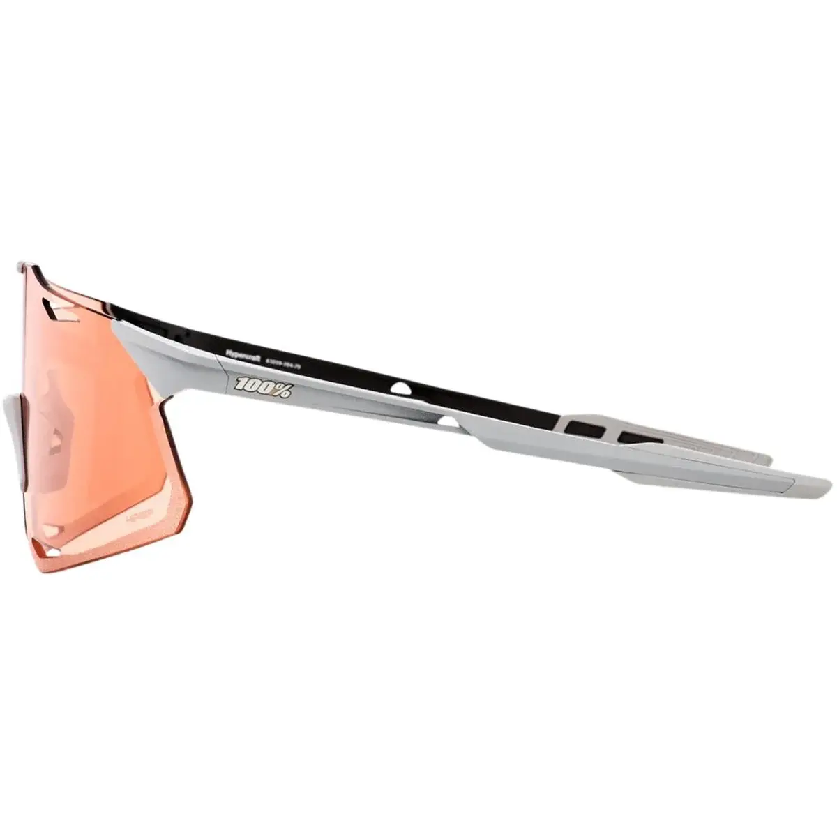 100% Hypercraft Sport Zonnebril Mat Grijs met HiPER Coral Lens