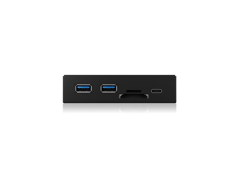 ICY BOX Front Panel IB-HUB1417-i3 USB 3.0 Type-C/Type-A Hub 3.5