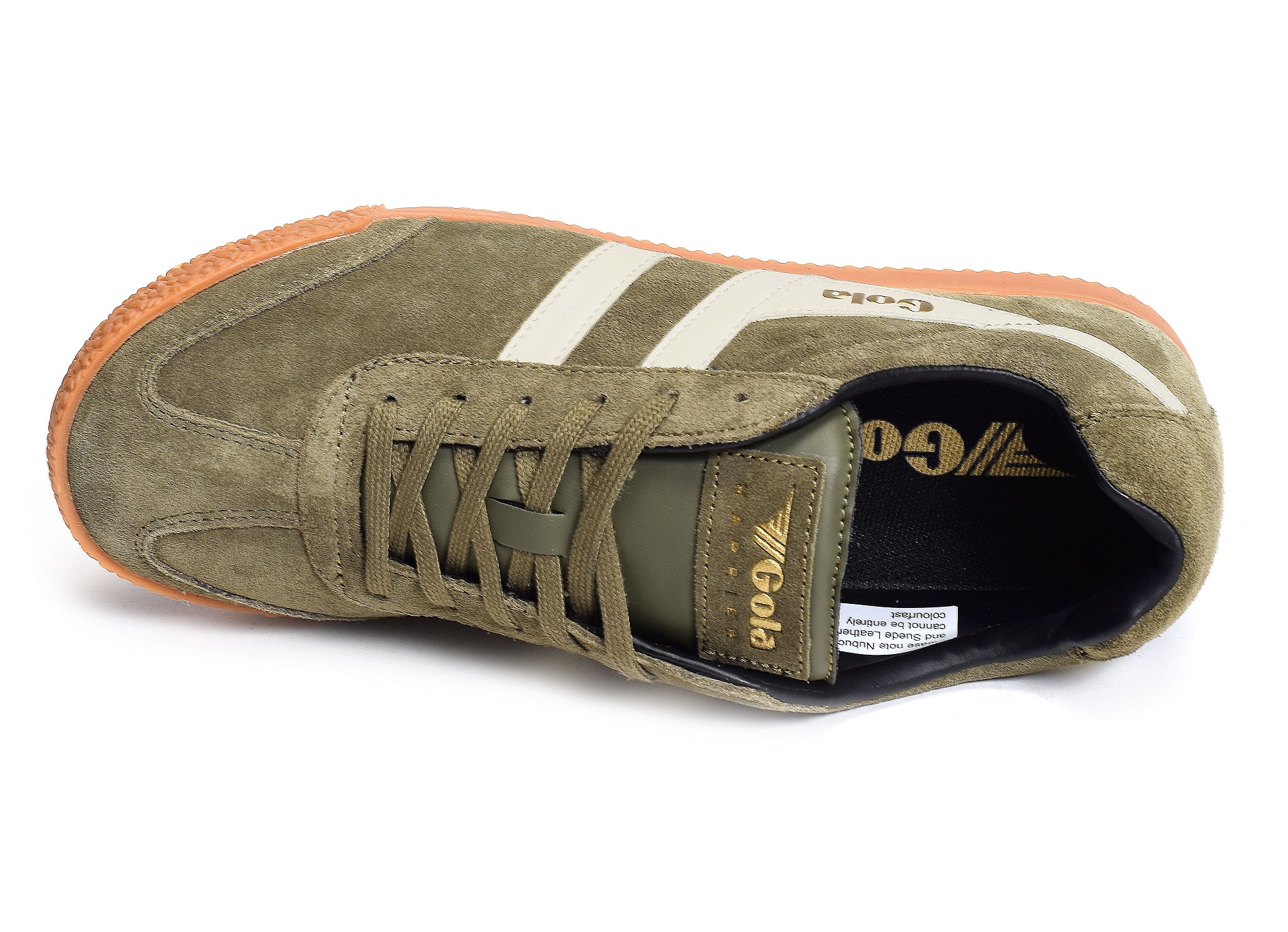 Harrier suede trainers kaki