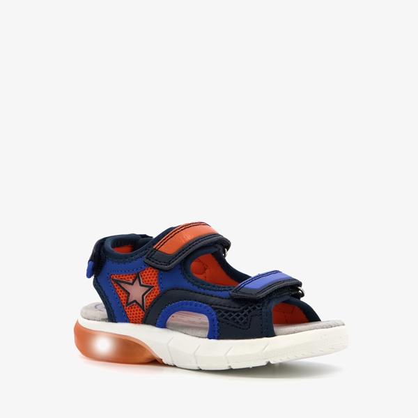 Blue Box kinder sandalen met lichtjes blauw