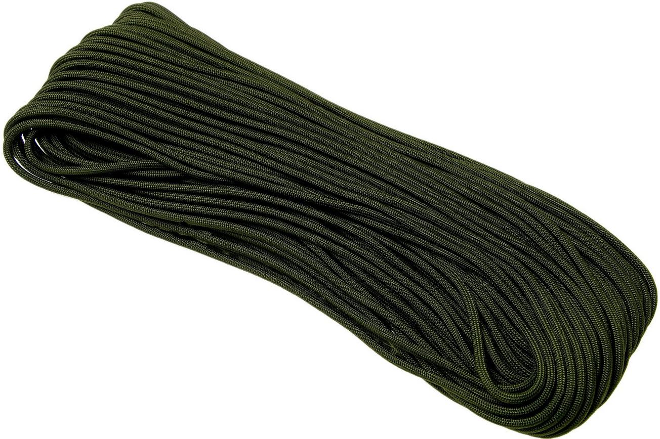 Knivesandtools 550 paracord type III Military Spec , kleur: camo green, 100 ft (30,48 m)