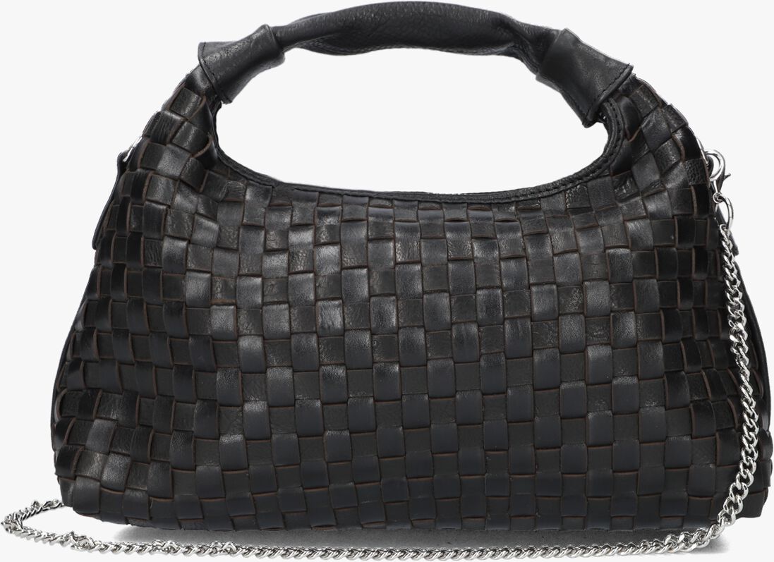 N\u00DANOO zwarte n&uacute;noo schoudertas dandy braided rivet