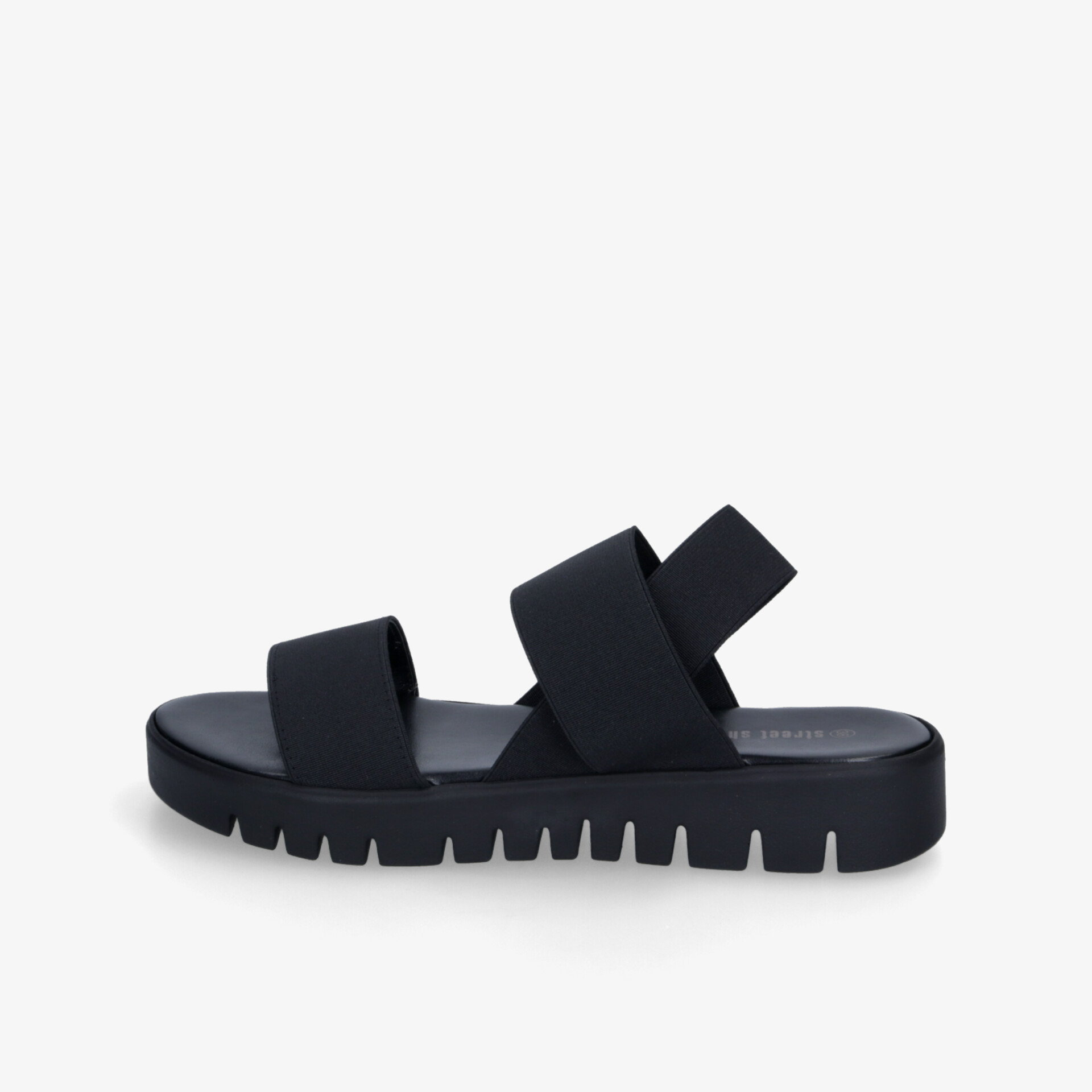 street shoes Damen Plateausandalen schwarz