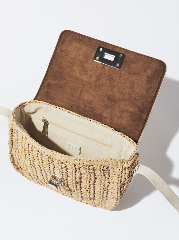Bolso Badolera De Paja - Raw