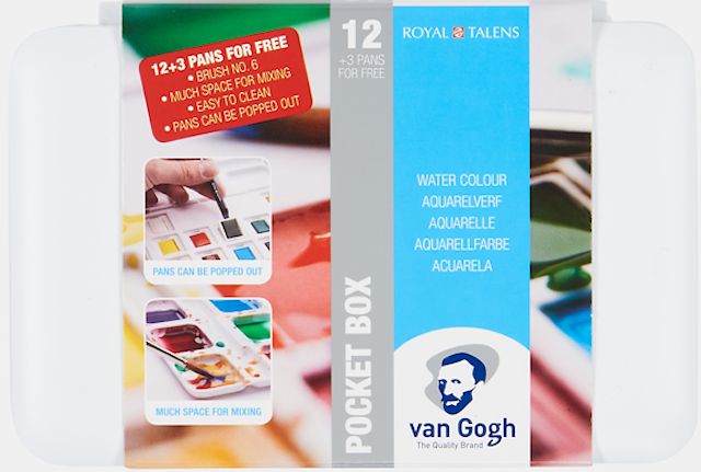 Van Gogh Akvarellfarge Pocket Box 