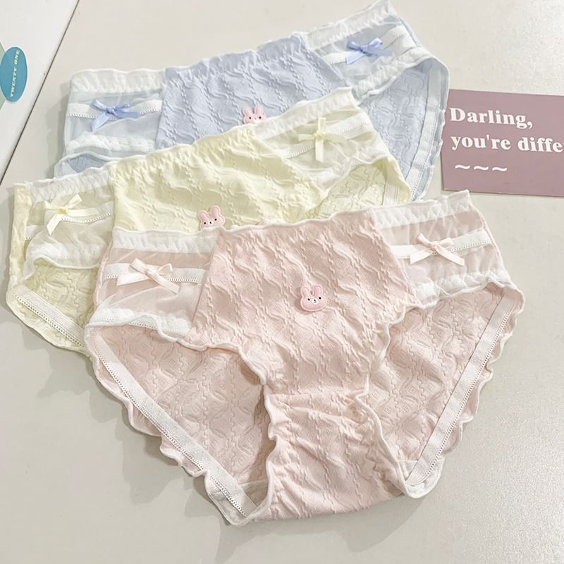 Nikiki - Konijn applique sla rand panty