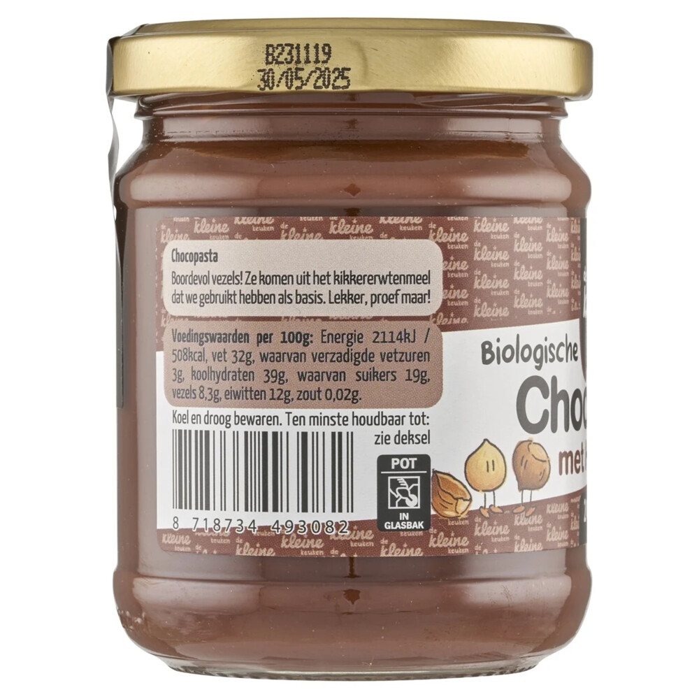 de Kleine Keuken Chocopasta Kids200 gr