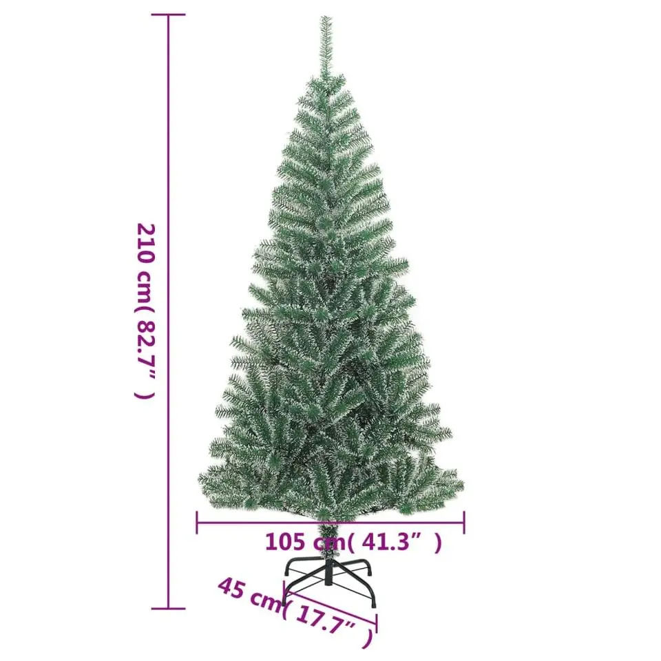 vidaXL - Kunstkerstboom - Groen - 210 cm