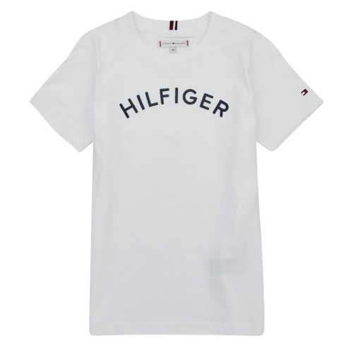 Tommy Hilfiger - U HILFIGER ARCHED TEE - Blanc