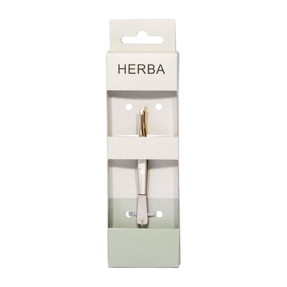 HERBA Pinzette schräg vernickelt 1 Stk