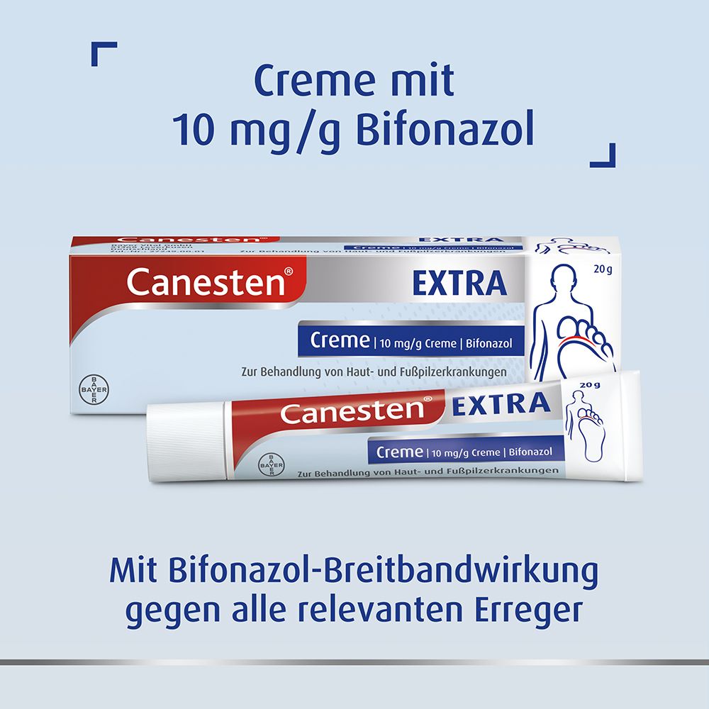 Canesten® EXTRA Creme gegen Haut- und Fußpilzerkrankungen 20g