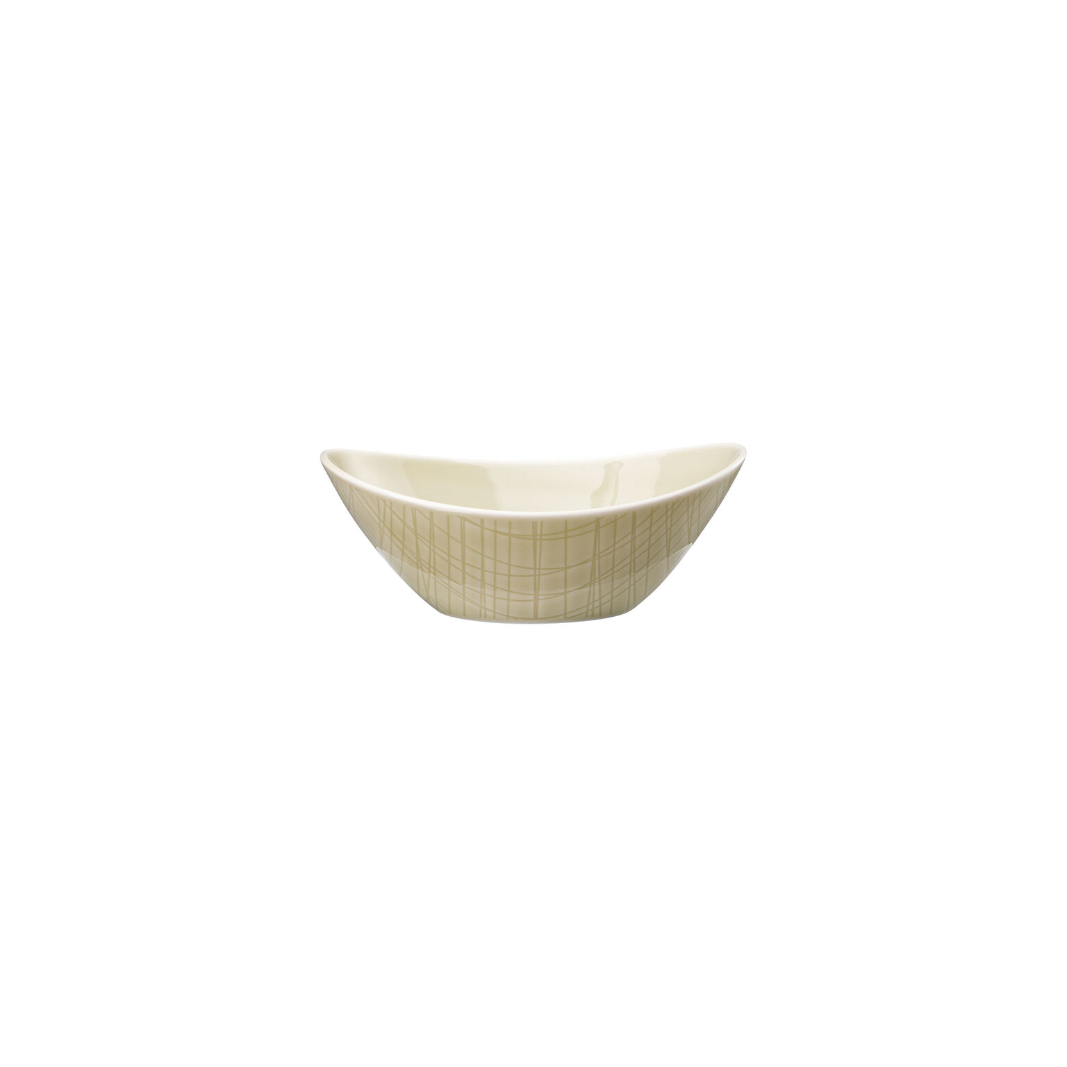 Mesh Colours Cream Schale oval 15 x 11 cm