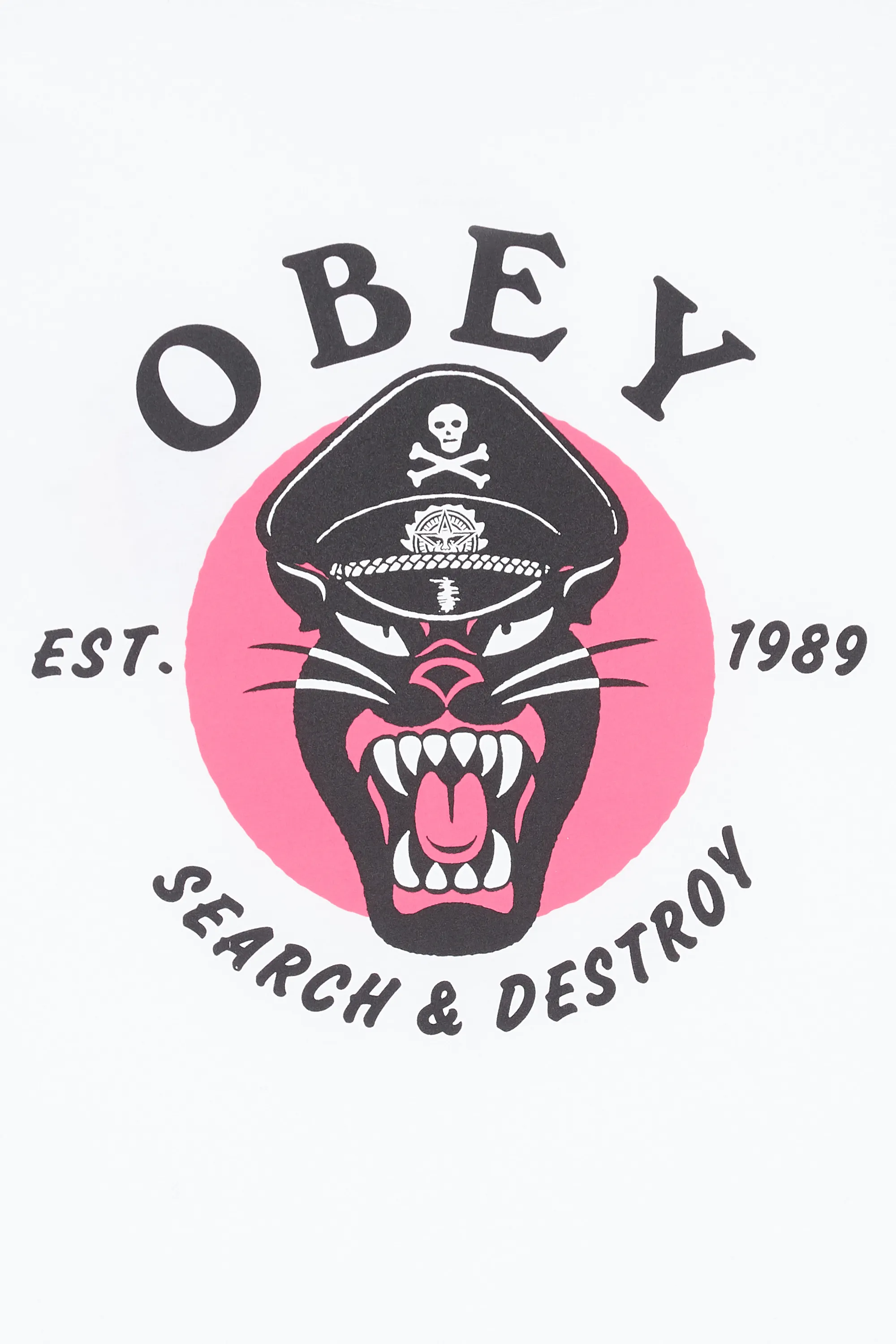 OBEY T-shirt OBEY BATTLE PANTHER Blanc