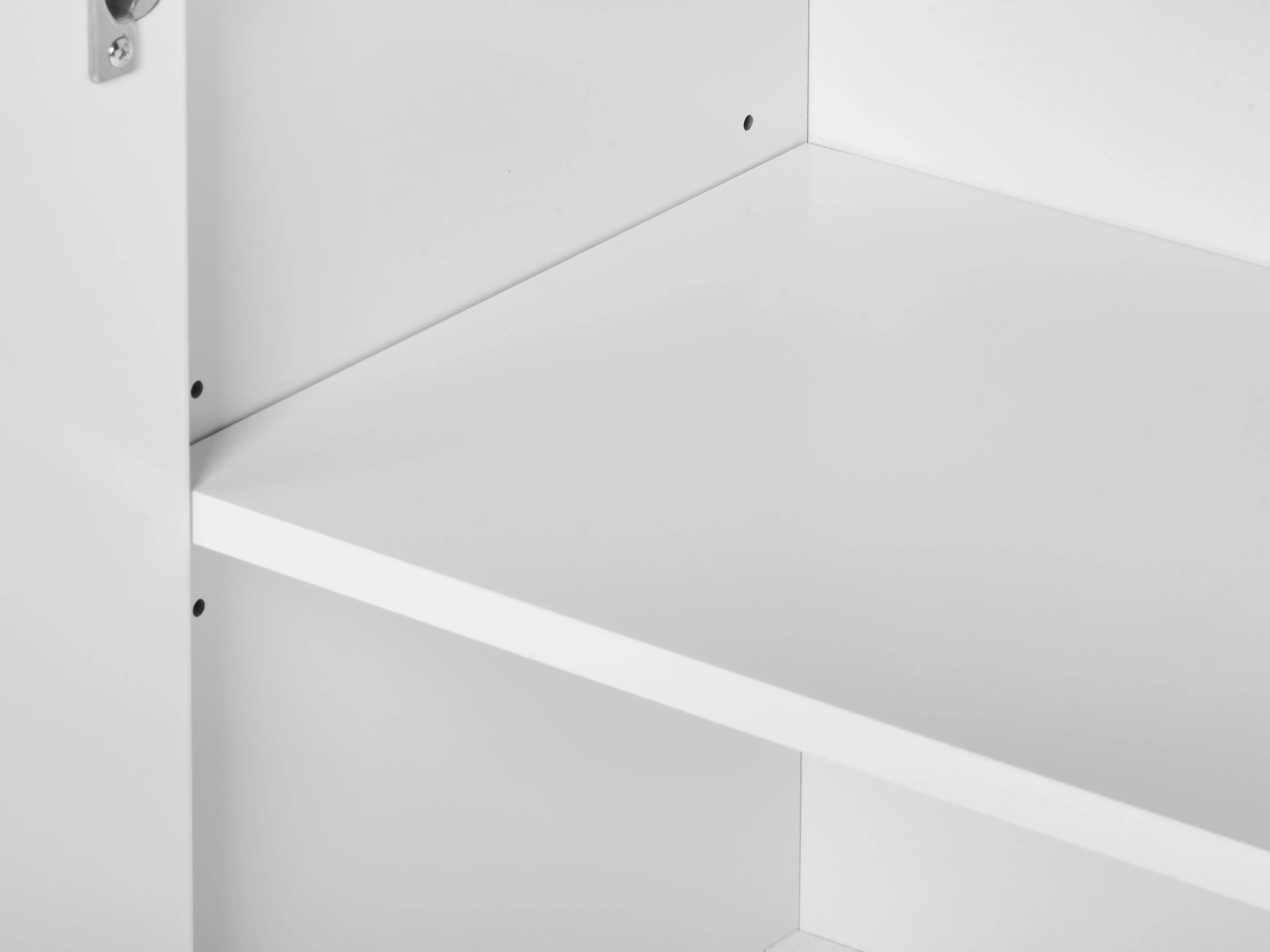 Badkamer wandkast met spiegel NUBES 80 cm 70 cm Wit