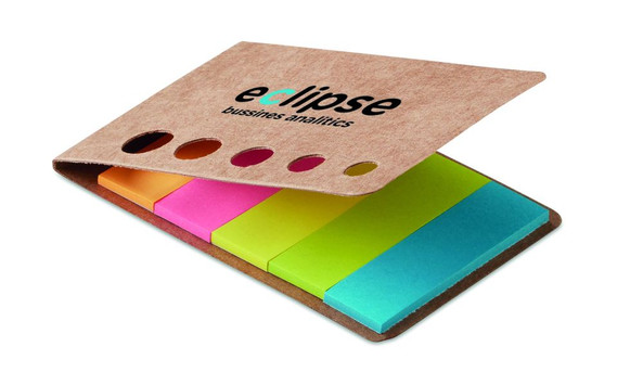 GiftRetail MO9036 - MEMOSTICKY Marqueurs adhésifs 5 couleurs