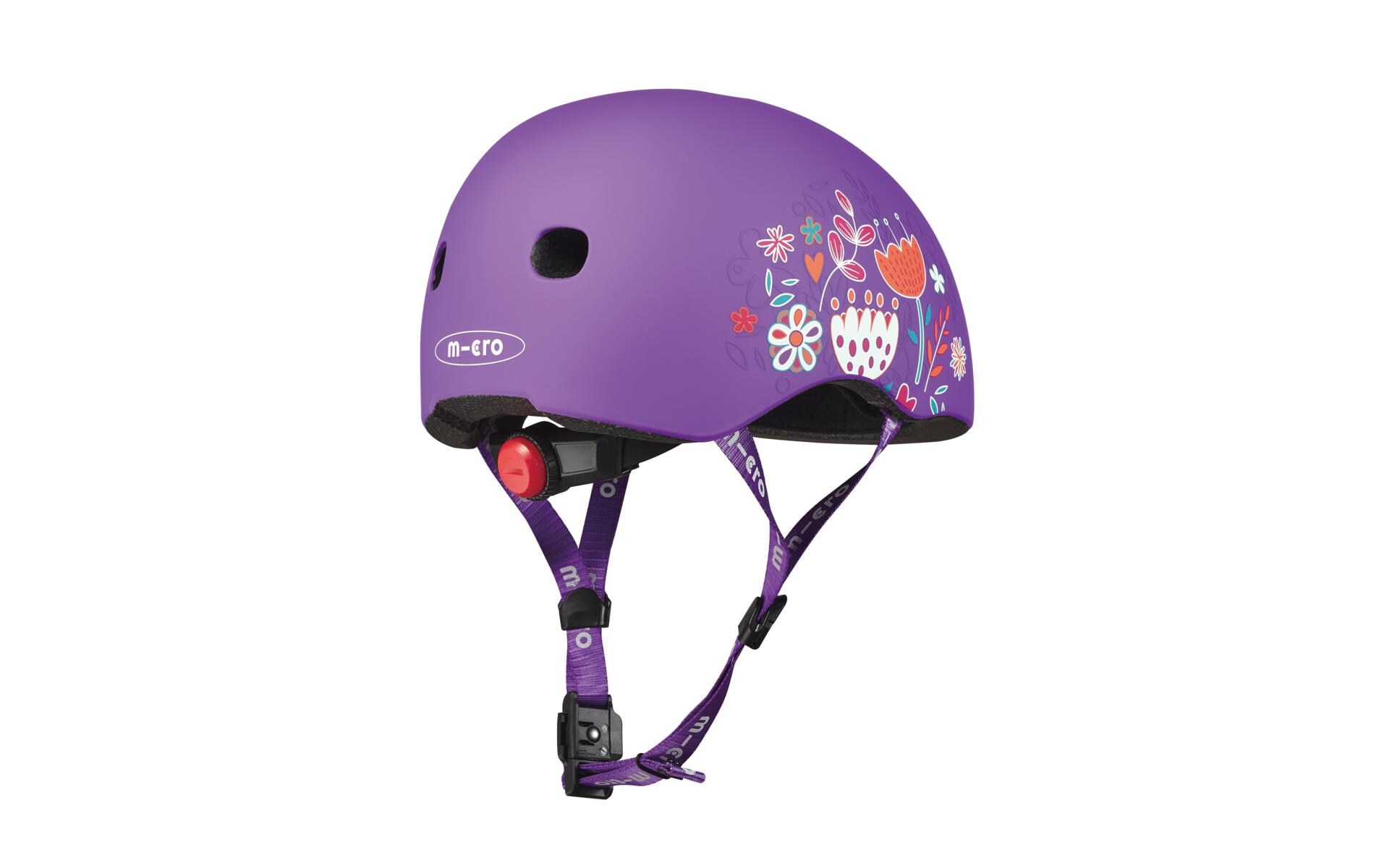 Kinderhelm Floral Purple M , MSkate- & Velohelm