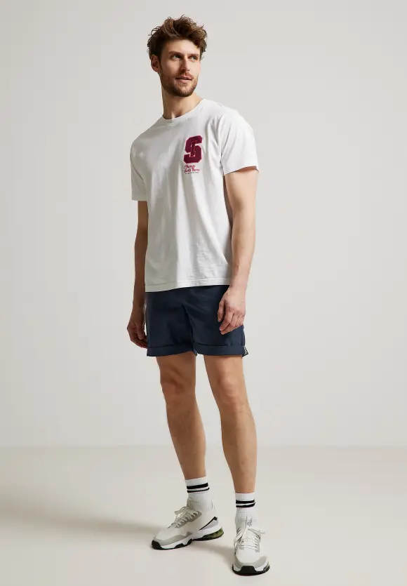 Regular Fit Chinoshorts - deep sea blue