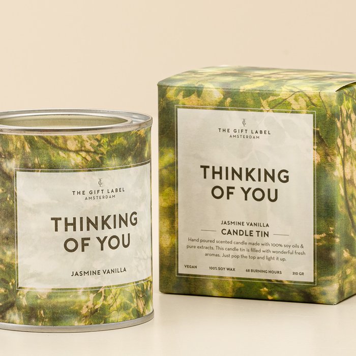 The Gift Label | Geurkaars | Thinking of you 310 gram