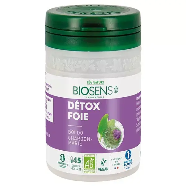 Biosens Organic Liver Detox - 45 cápsulas vegetais