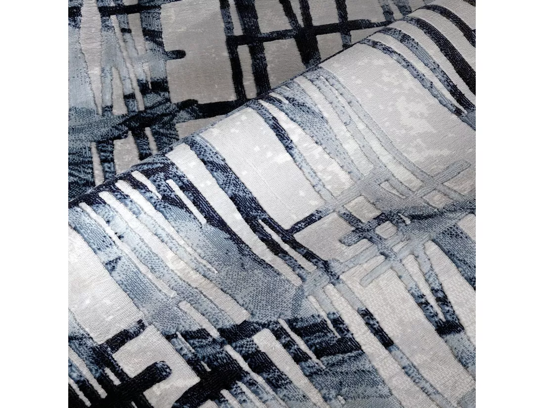 Tapis de bain / tapis de chevet SERIE HISA BLUE 05