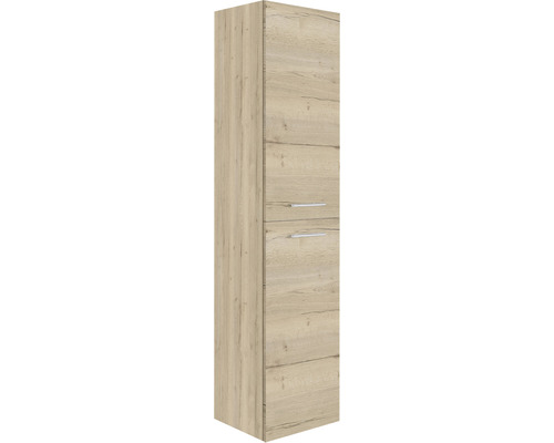 Marlin 3040 hoge kast, frontkleur: wit mat eikenhoutdecor, BxHxD 40 x 178,8 x 34,8 cm, deur rechtsdraaiend, CPLL HTT4R