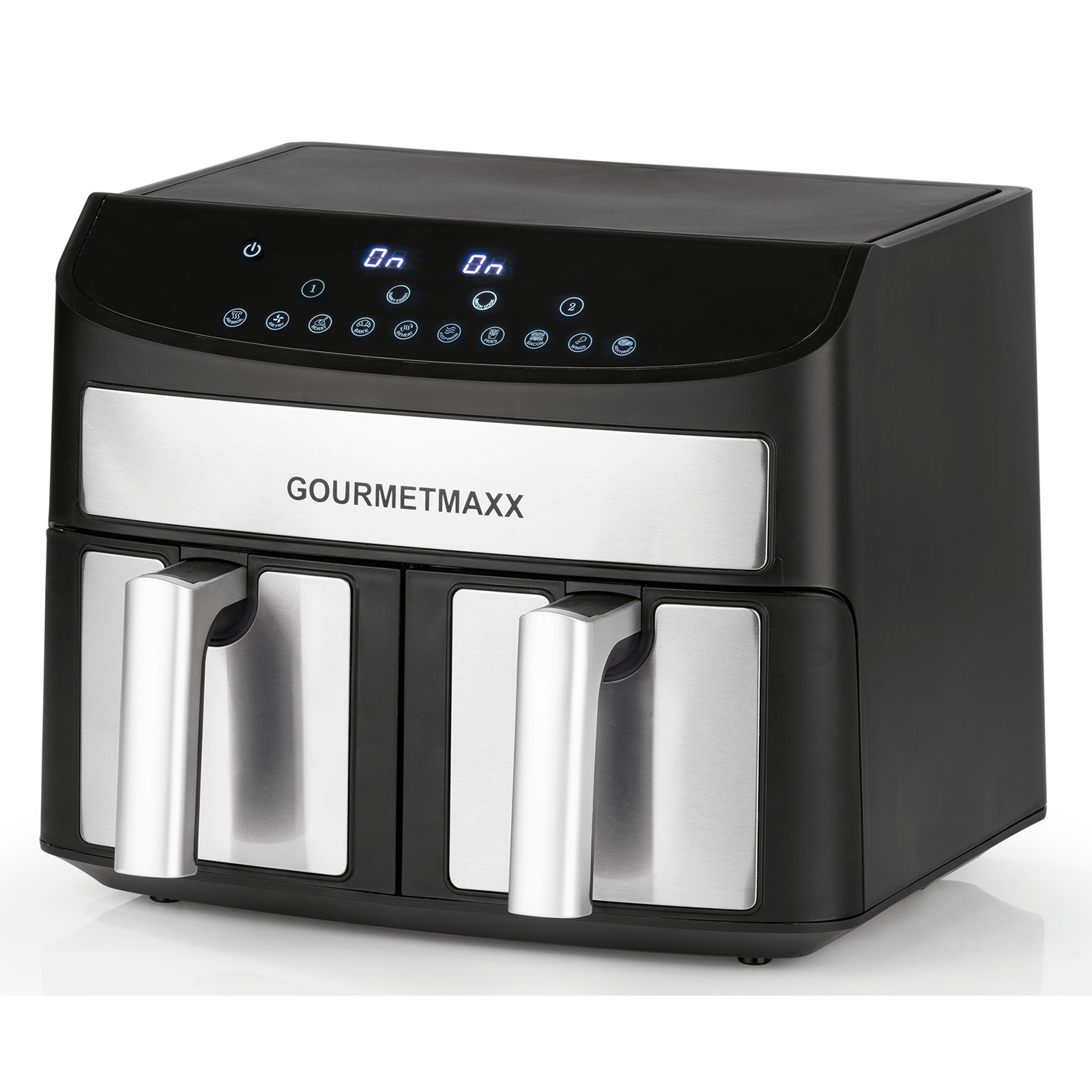 GOURMETMAXX Heißluftfritteuse - schwarz - 10 Programme - 7 Liter