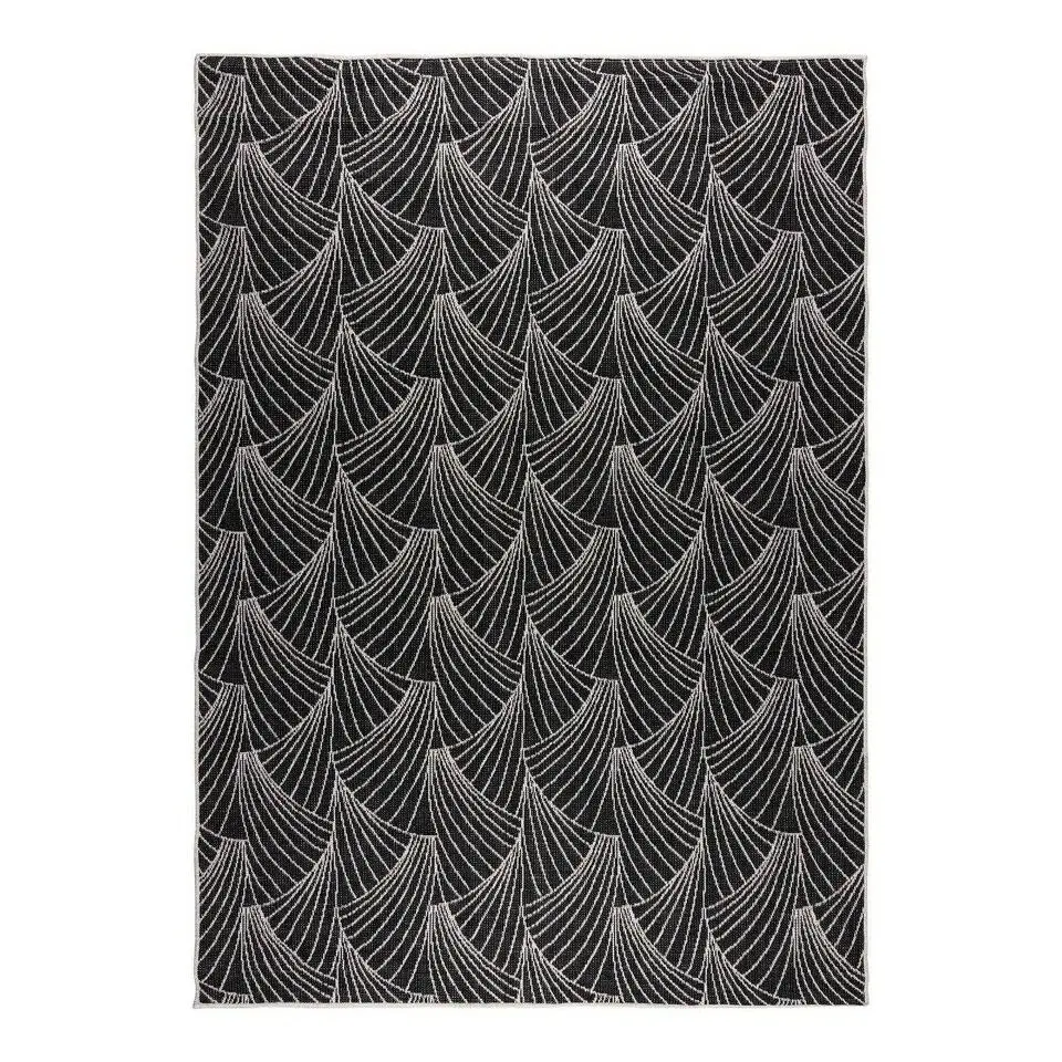 Interieur05 Buitenkleed Deco zwart/wit - 230 x 160 cm