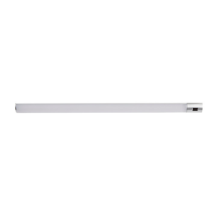 Réglette corner à détection LED Diall Noona argent 11,5W 90 cm IP20